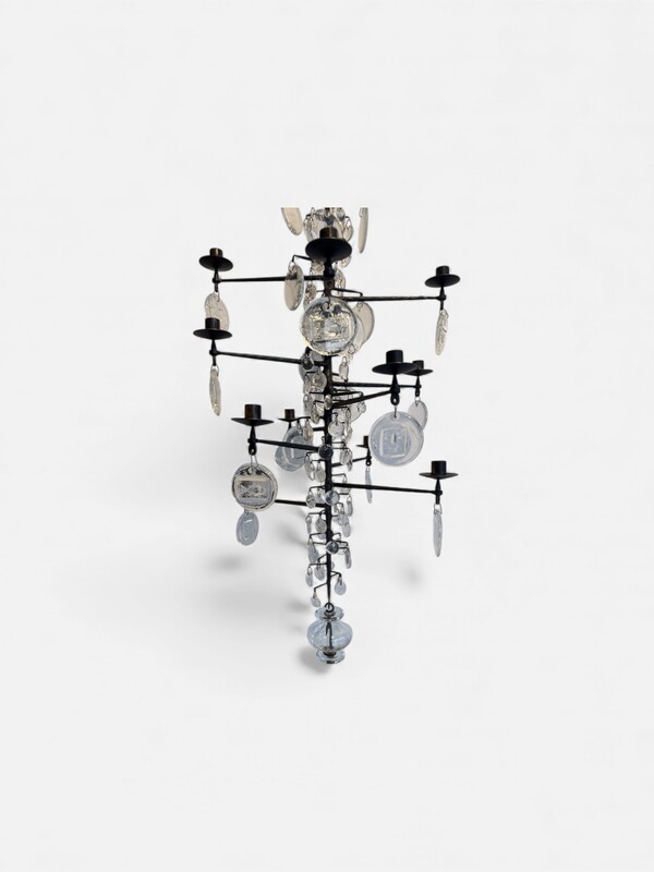 L 574 AG large Chandelier by Erik Hoglund 