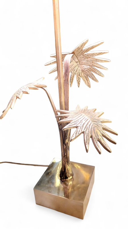 L 579  JC Pair silver plated regency table lamps France 1960s 