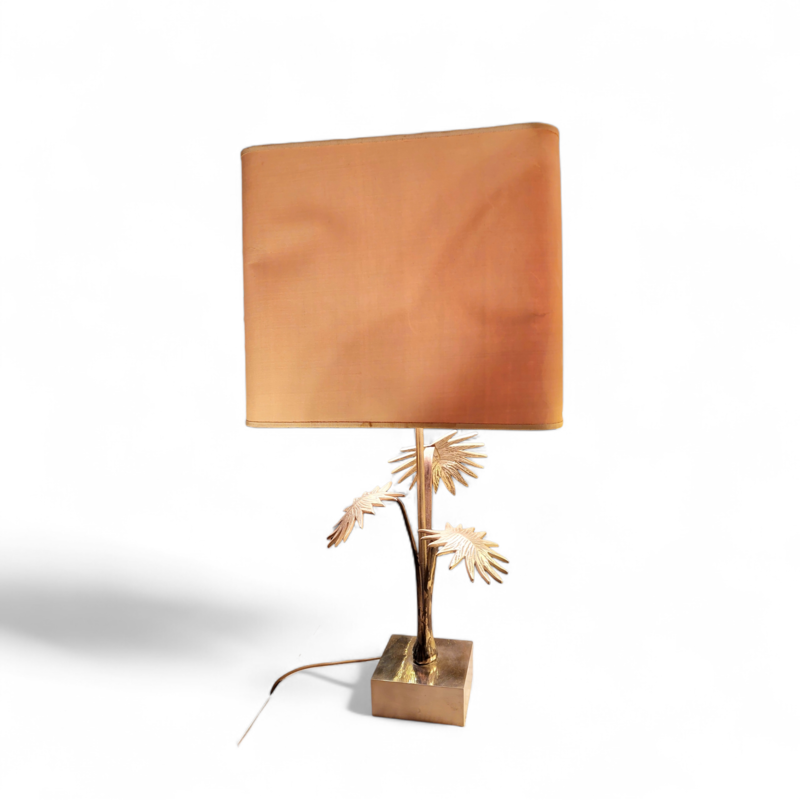 L 579  JC Pair silver plated regency table lamps France 1960s 