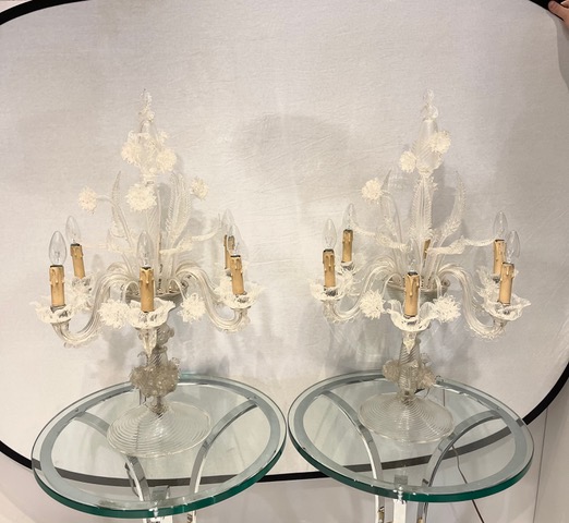 L 580 AG Pair of venitian lights girandola 1950s