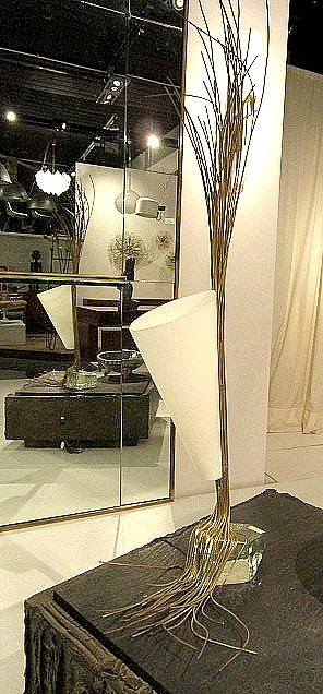 L 584 AC Importante lampe-sculpture piece unique par Roberto Rida