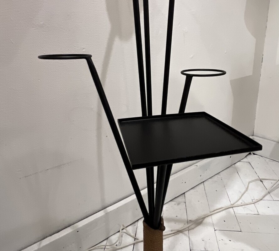 L 588 AS Midcentury, tricolore adjustable floor lamp, 1950´s, restored 