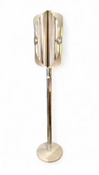 L 589 JC Space age chrome floorlamp by Reggiani 1970s
