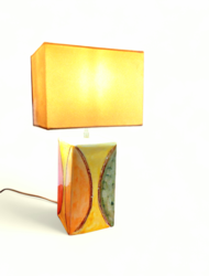 L 592 JC Glazed ceramic lamp, Italy 1970s