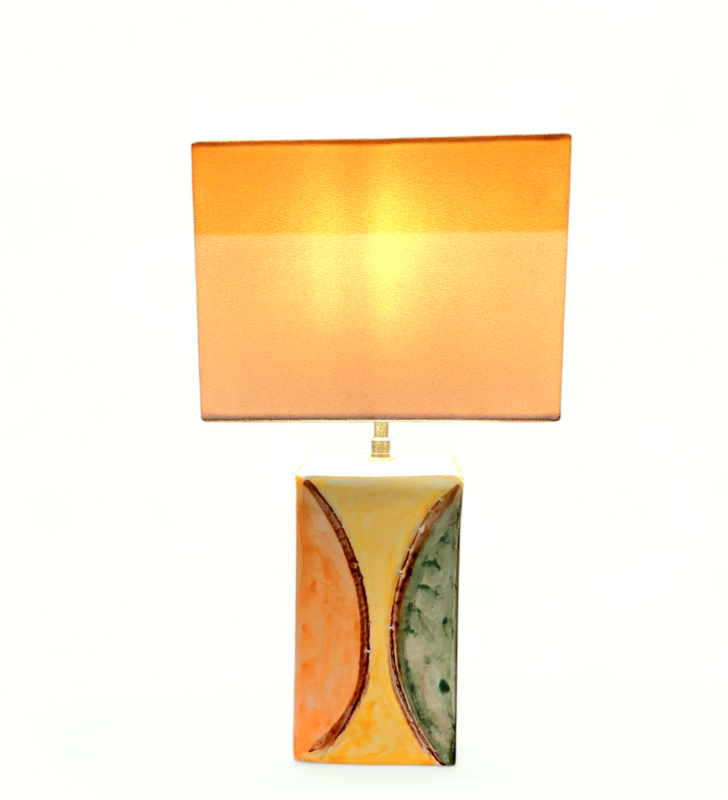 L 592 JC Glazed ceramic lamp, Italy 1970s