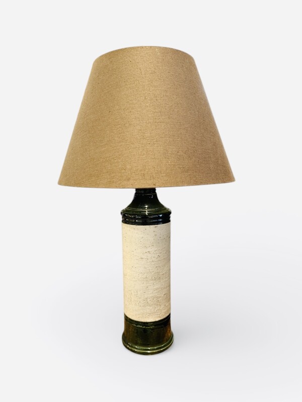 L 597 AG Ceramic Green Lamp by Bitossi 1970’s