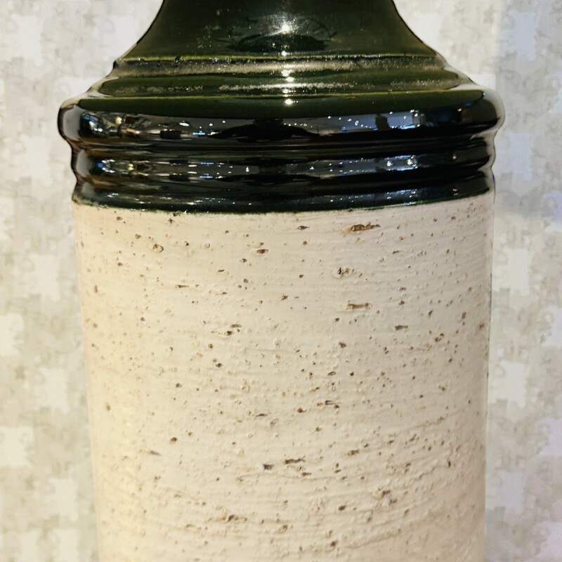 L 597 AG Ceramic Green Lamp by Bitossi 1970’s