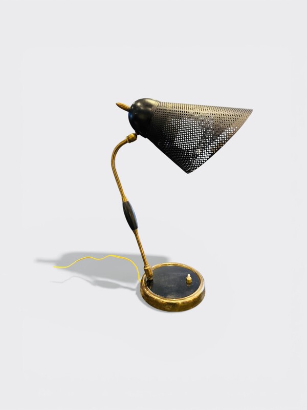 L 600 AG table lamp brass and metal 1950’s 