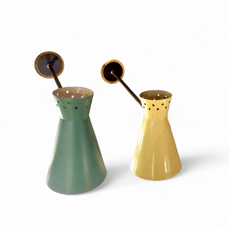 L 603 JC Pair vintage scones Att. to René Mathieu 1950s