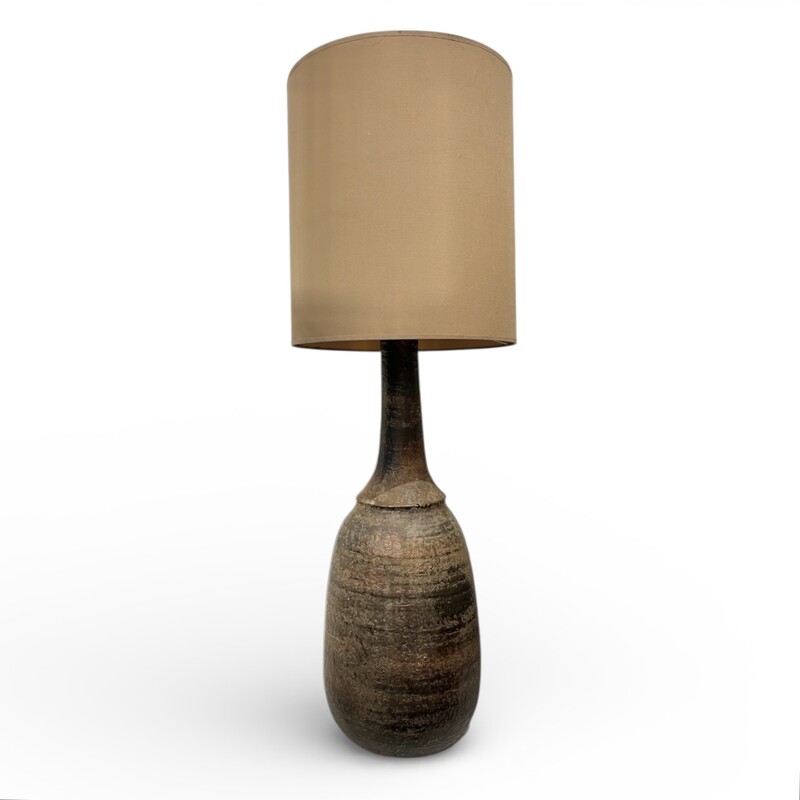 L 605 APO large ceramic lamp signed Jean Marais 