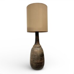 L 605 APO large ceramic lamp signed Jean Marais 