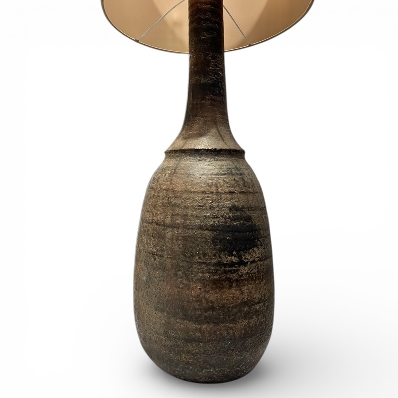L 605 APO large ceramic lamp signed Jean Marais 