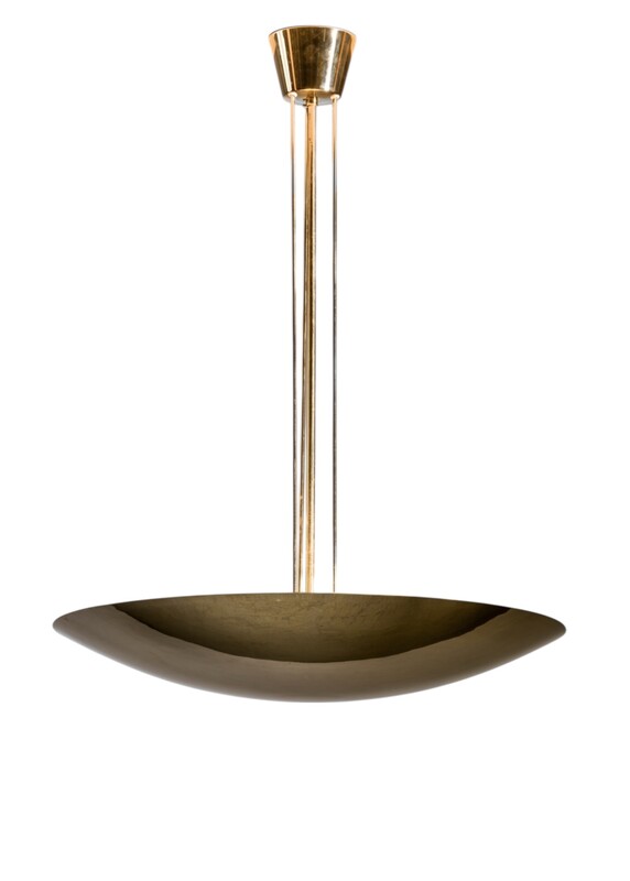L 607 AV Brass dome uplight pendant – J.T. Kalmar, Austria, 1960s Model 8585