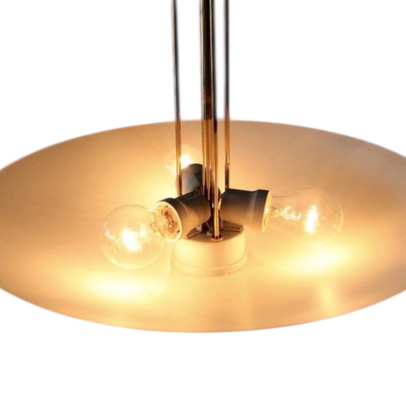 L 607 AV Brass dome uplight pendant – J.T. Kalmar, Austria, 1960s Model 8585