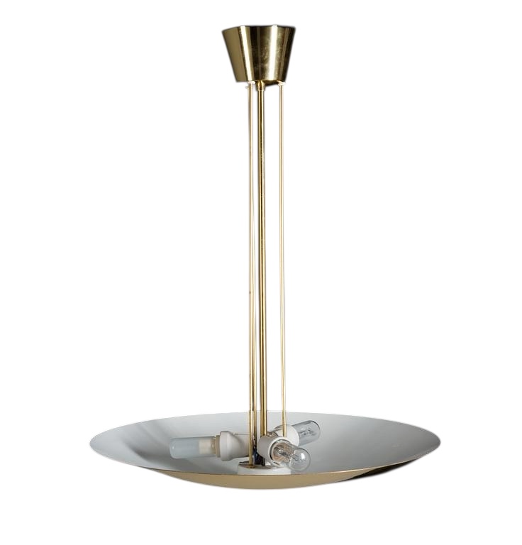 L 607 AV Brass dome uplight pendant – J.T. Kalmar, Austria, 1960s Model 8585