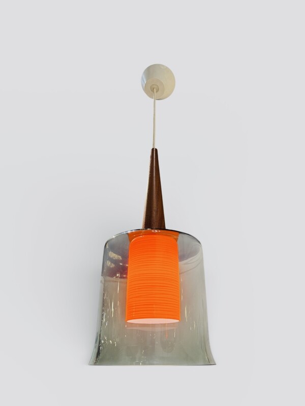 L 608 AG glass suspension from Philips 1960’s