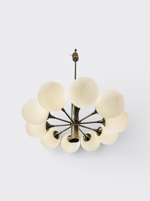 L 615 AG sciolari chandelier 10 opal glass 