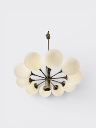 L 615 AG sciolari chandelier 10 opal glass 