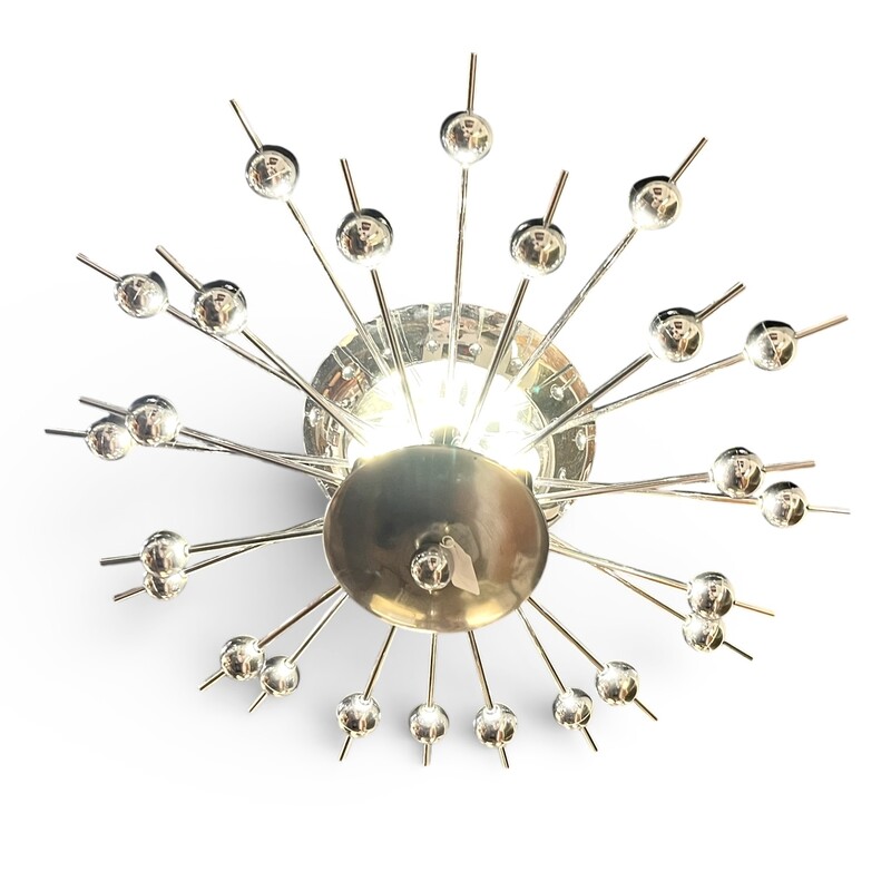 L 617 RP Space age chrome chandelier, 1960’s