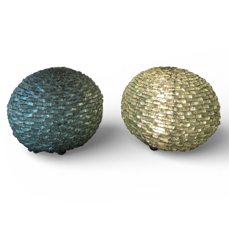 L 622 AG pair of glass lamps