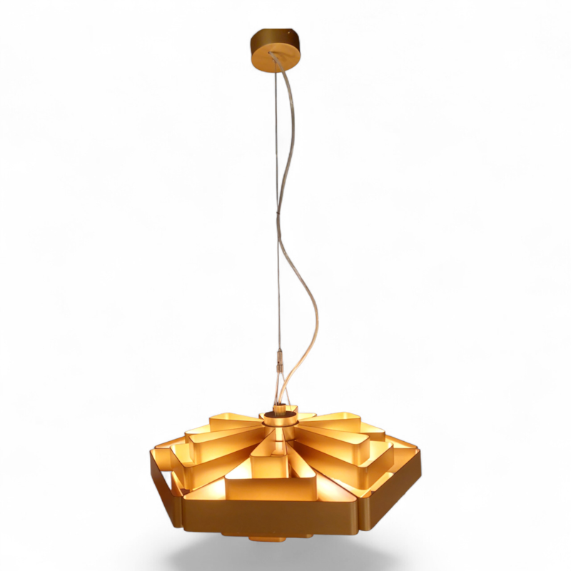 L 626 JC Brass chandelier by Jules Wabbes