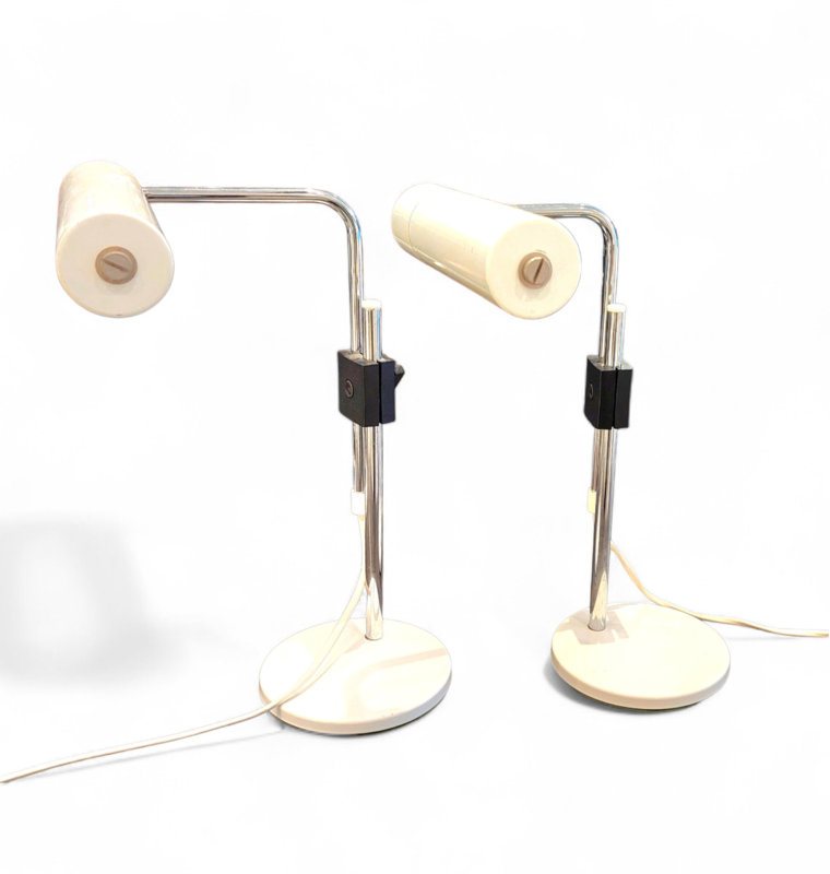 L 630 JC Pair memphis style table lamps by Hala Zeist 1980s 