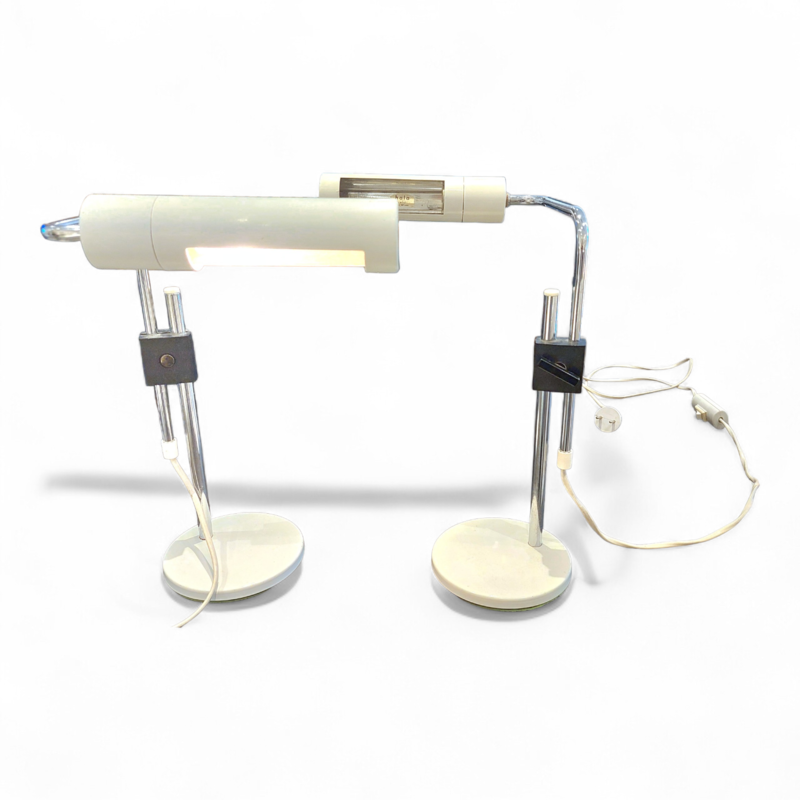 L 630 JC Pair memphis style table lamps by Hala Zeist 1980s 