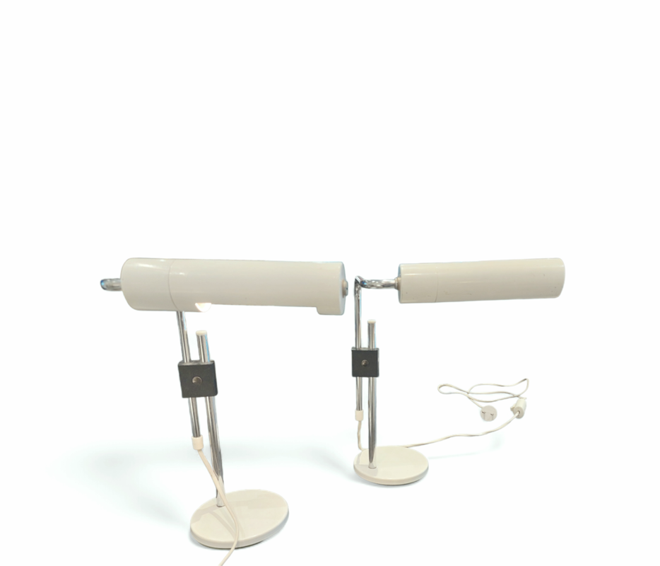 L 630 JC Pair memphis style table lamps by Hala Zeist 1980s 