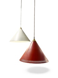 L 635 JB pair of Suspensions,  Bent Karlby for Lyfa, Danemark, 1960s.