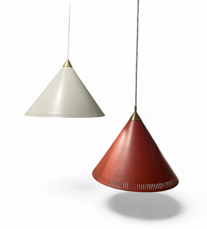 L 635 JB pair of Suspensions,  Bent Karlby for Lyfa, Danemark, 1960s.