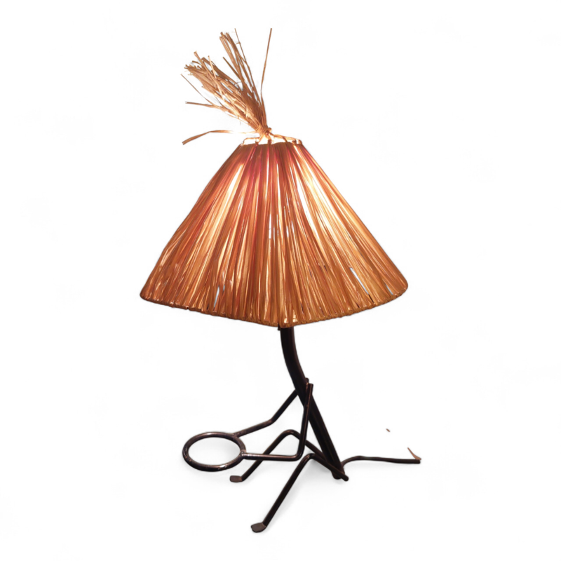 L 636 JC Tiki style table lamp 1950s