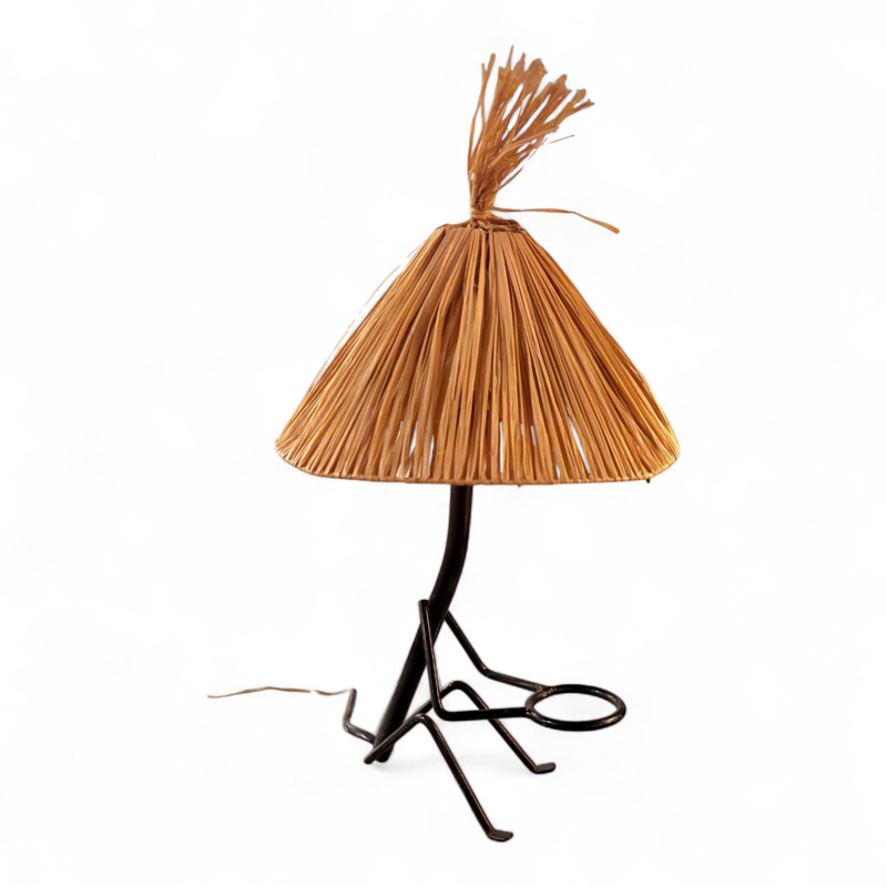 L 636 JC Tiki style table lamp 1950s