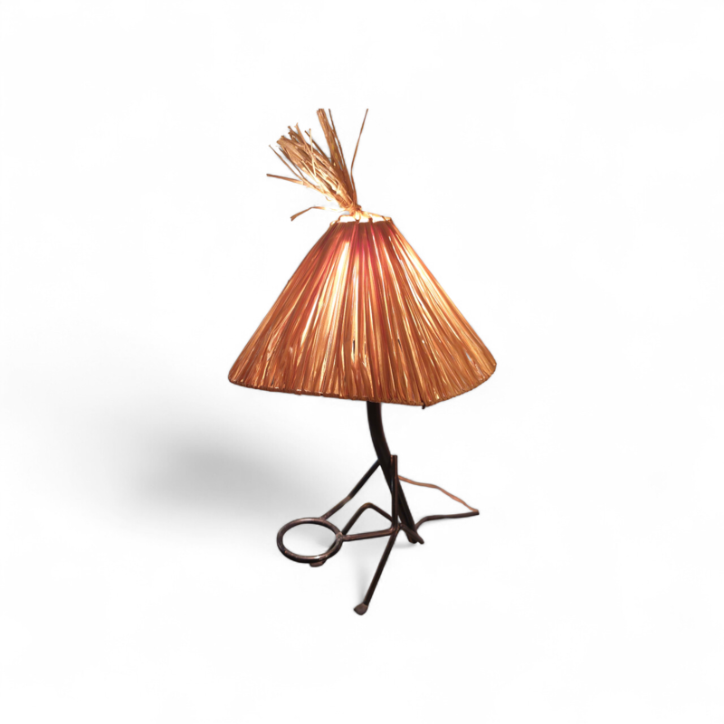 L 636 JC Tiki style table lamp 1950s