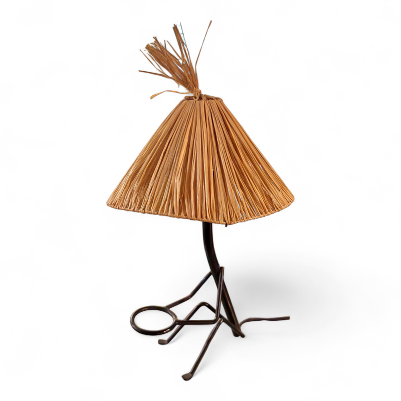 L 636 JC Tiki style table lamp 1950s