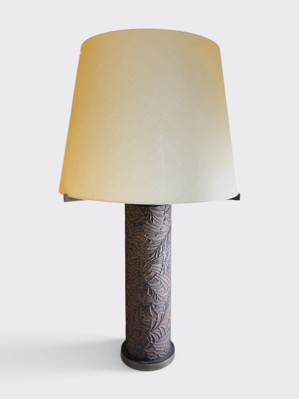 L 641 YO bronze lamp by Jan Vlug for Jules Wabbes