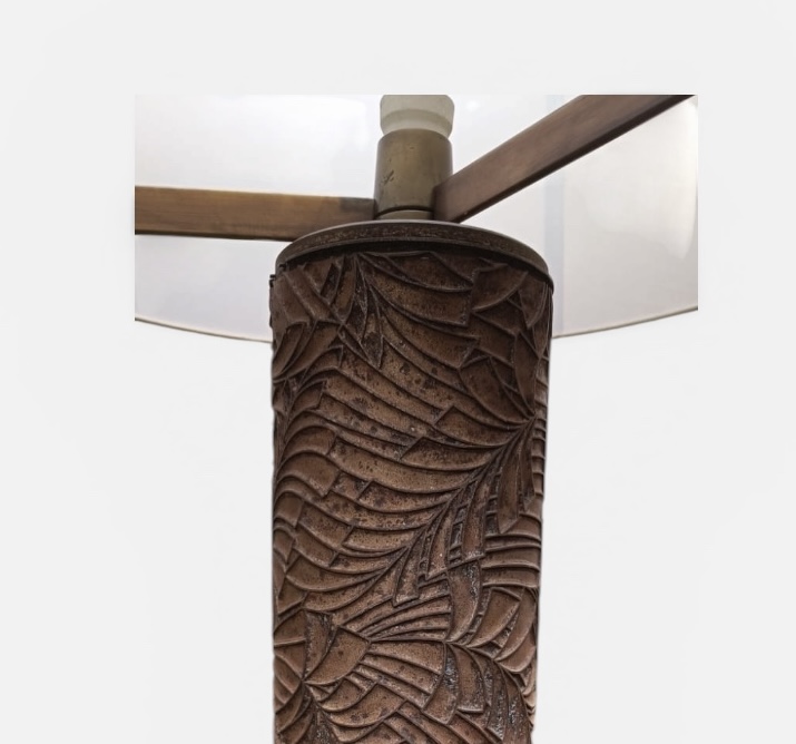 L 641 YO bronze lamp by Jules Wabbes 