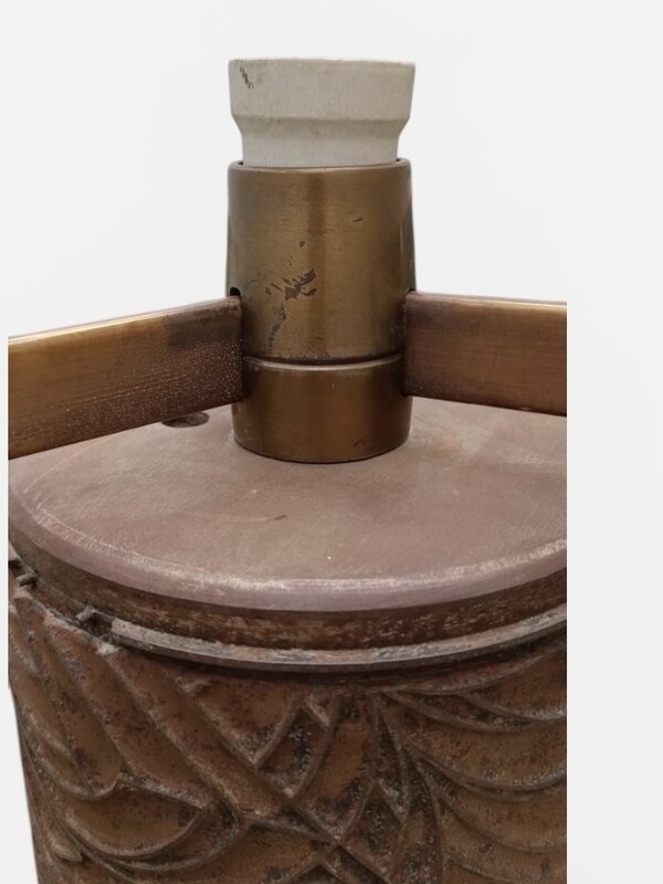 L 641 YO bronze lamp by Jules Wabbes 