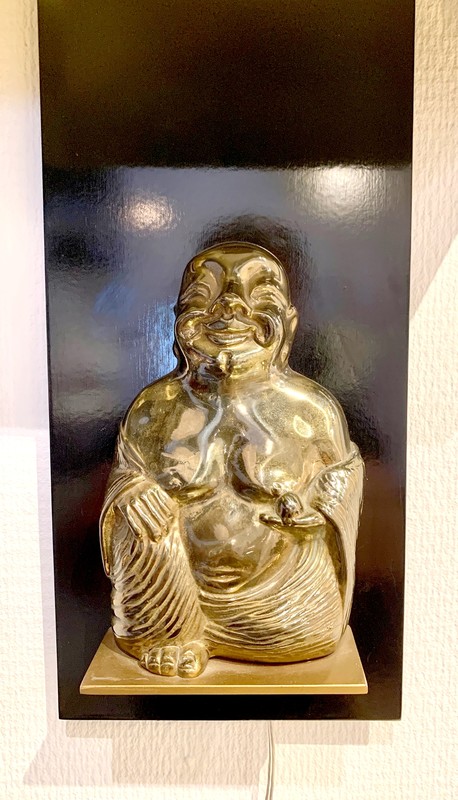 L 646 RD Pair of sconces with Buddha 1970s, France 