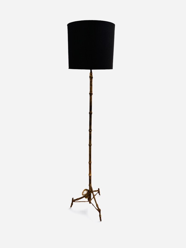 L 646 RR floor lamp faux bambou by Ramsay 1960