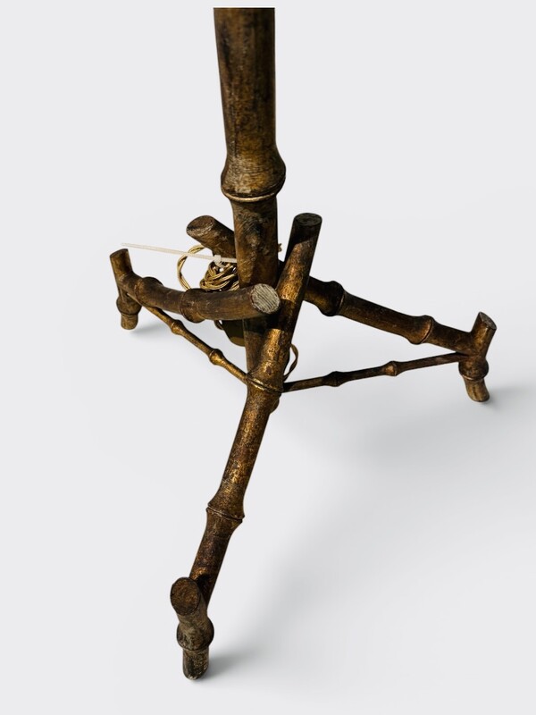 L 646 RR floor lamp faux bambou by Ramsay 1960