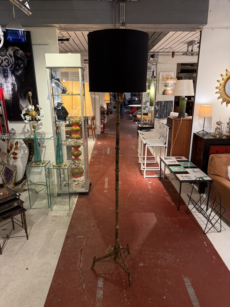 L 646 RR floor lamp faux bambou by Ramsay 1960