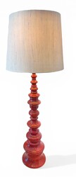 L 651 SC Red ceramic floor lamp by Kaiser Keramik, 1970’s