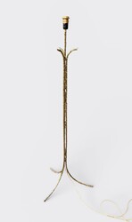 L 652 AG lampfloor by Baguès bronze faux bambou