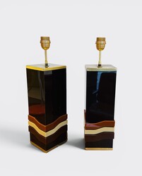 L 668 AG Pair of table lamps by P. Cheverny 1970’s