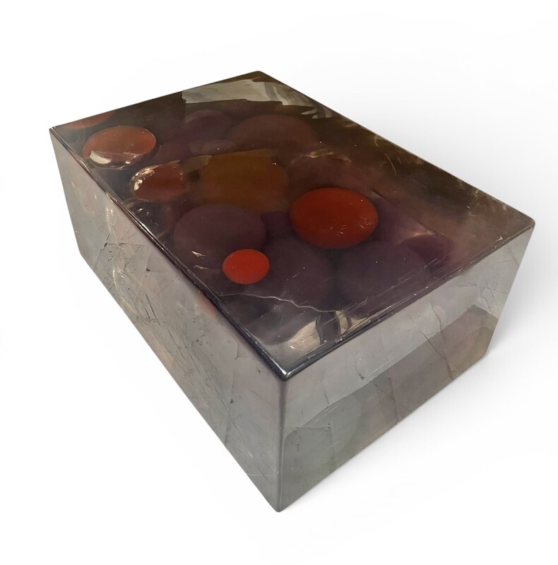 L 669 RD resin lamp - coffee table, 1970’s