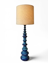 L 675 SC blue ceramic floorlamp by Kaiser Keramik, 1970’s