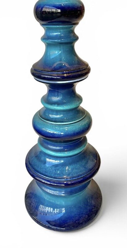 L 675 SC blue ceramic floorlamp by Kaiser Keramik, 1970’s