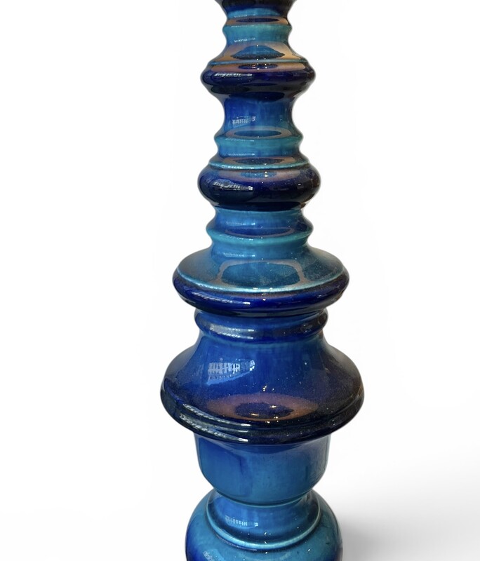 L 675 SC blue ceramic floorlamp by Kaiser Keramik, 1970’s
