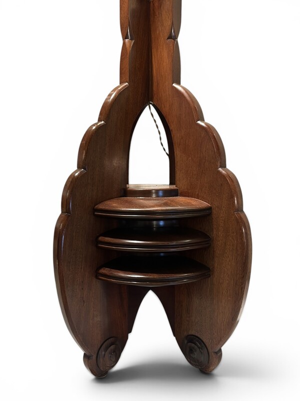 L 677 OB art deco floor lamp, Amsterdam School, original conditions, circa 1920