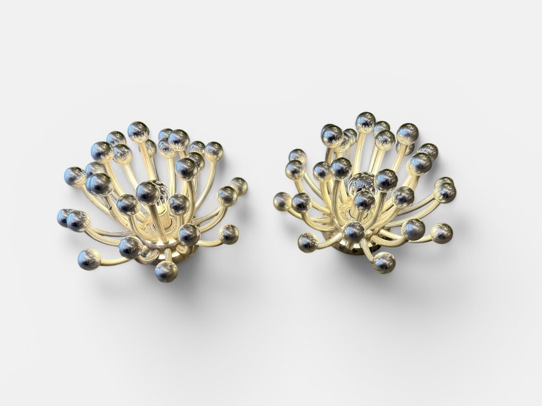 L 681 AG Iconic Pair of wall Light by Studio Tetrarch for Valenti Luce Pistillino Italy 1970
